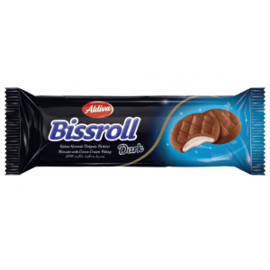 Aldiva Bissroll Bitter Kakaolu Hindistan Cevizi Kremalı Dolgulu Bisküvi 54 Gr