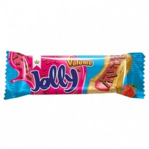 Alyan Jolly Strawberry Jelly Plain Cakes 25 gr 