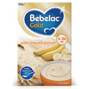 Bebelac Gold Baby Food With Milk Fruit And Rice 250 gr