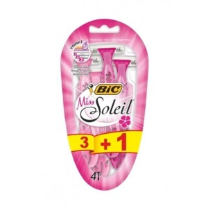 Bic Blister Bag Triple Blade Miss Soleil 3+1 4 pc 