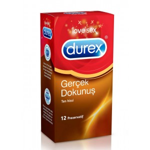 Durex Kondom Daha Yakın Duygular Gerçek Dokunuş 12 Adet