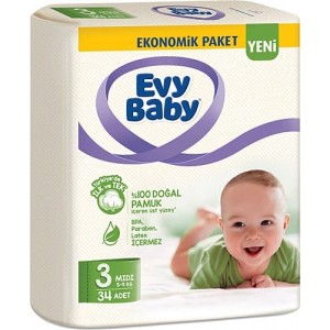 Evy Baby İkiz Paket No 3 34 Adet