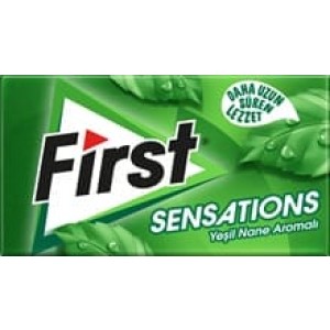 First Chewing Gum Sensations Mint 27 gr 