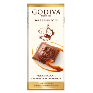 Godiva Çikolatalı Sütlü Karamel Tablet Aslan 86 Gr