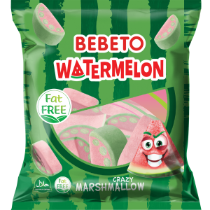 Kervan Gıda Bebeto Marshmallow Candy Watermelon  60 Grx12