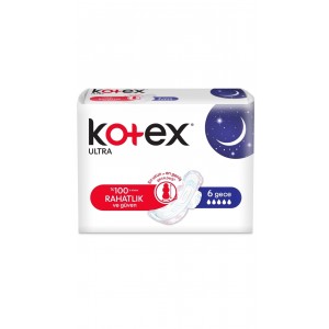 Kotex Ped Ultra Gece 6 Adet