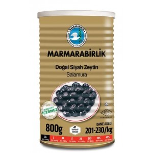 Marmarabirlik Siyah Zeytin Marbir Yağlı Salamura Yağ Ölçü : Xl 800 Gr