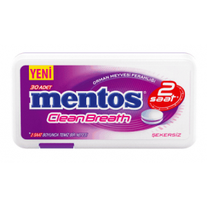 Mentos 2 Saat Clean Breath Plastik Dispenser Orman Meyveli Şeker 21 Gr