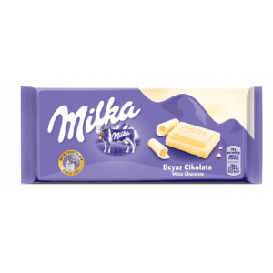 Milka Tablet Beyaz Çikolata 80 Gr