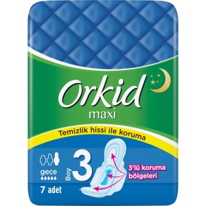 Orkid Maxi Gece Ped 7 Adet 