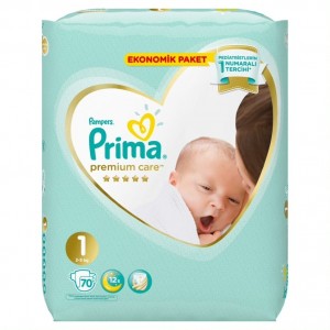 Pampers Prima No1  70 Adet 