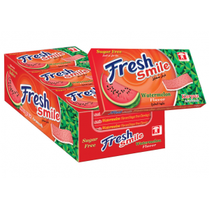 Saadet Fresh Smile Watermelon Flavoured Sugar Free Gum 14 gr 