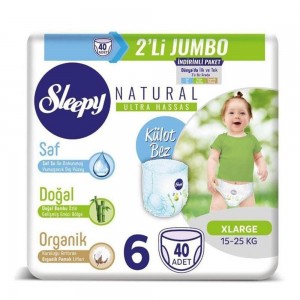 Sleepy Külot Bez Ekonomik Paket No 6 40 Adet