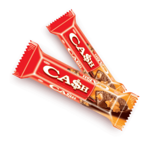 Tayaş Milk Cocoline Coated Nuga Caramel Bar Cash 20 gr 