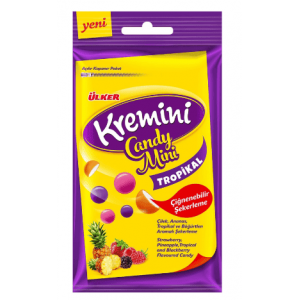 Ülker Kremini Candy Mini Tropical Mixed Fruit Flavored 30 gr