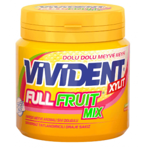 Vivident Full Fruit Mix Meyveli Sakız 90 Gr