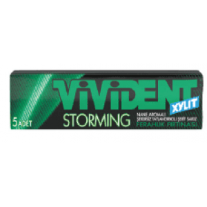 Vivident Storming 5P Stick Naneli Sakız 14 Gr