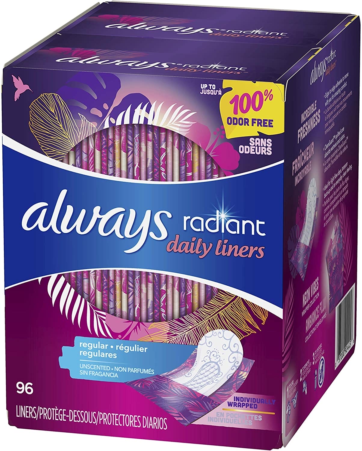 Always Radiant Daily Liners 96 Adet  