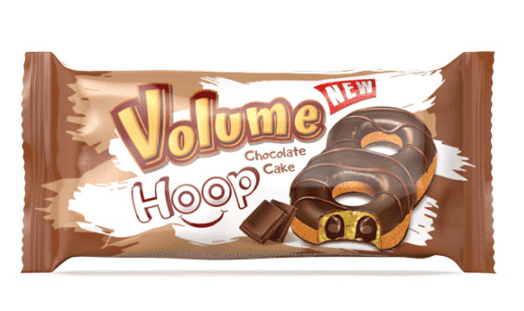 Alyan Volume Hoop Cocoa Coated Cake With Chocolate Sauce 45 gr 