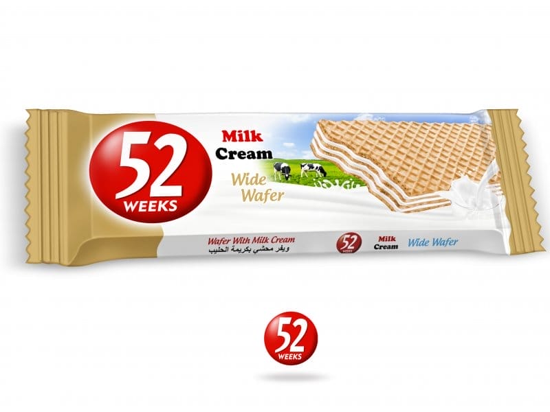 Azra 52 Weeks Süt Kremalı Gofret 60 Gr