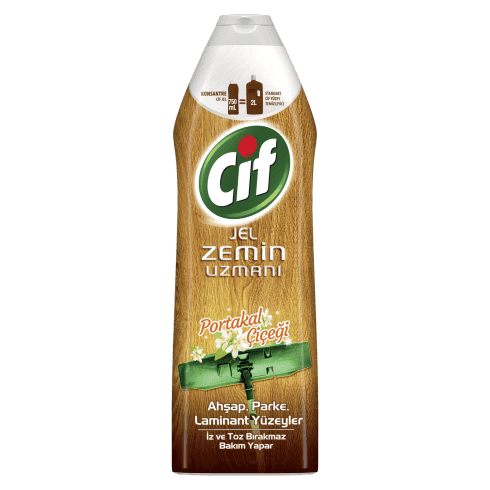 Cif Jel Zemin Uzmanı Portakal Çiçeği-Ahşap 750 Ml 