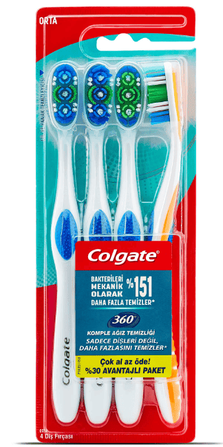 Colgate 360 ​​4-Pack Toothbrush 1 pcs