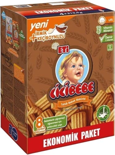 Eti Cicibebe Tahıllı Bebek Bisküvisi 854 Gr