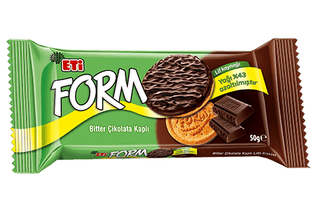 Eti Form Çikolata Kaplı Lifli Bisküvi 50 Gr