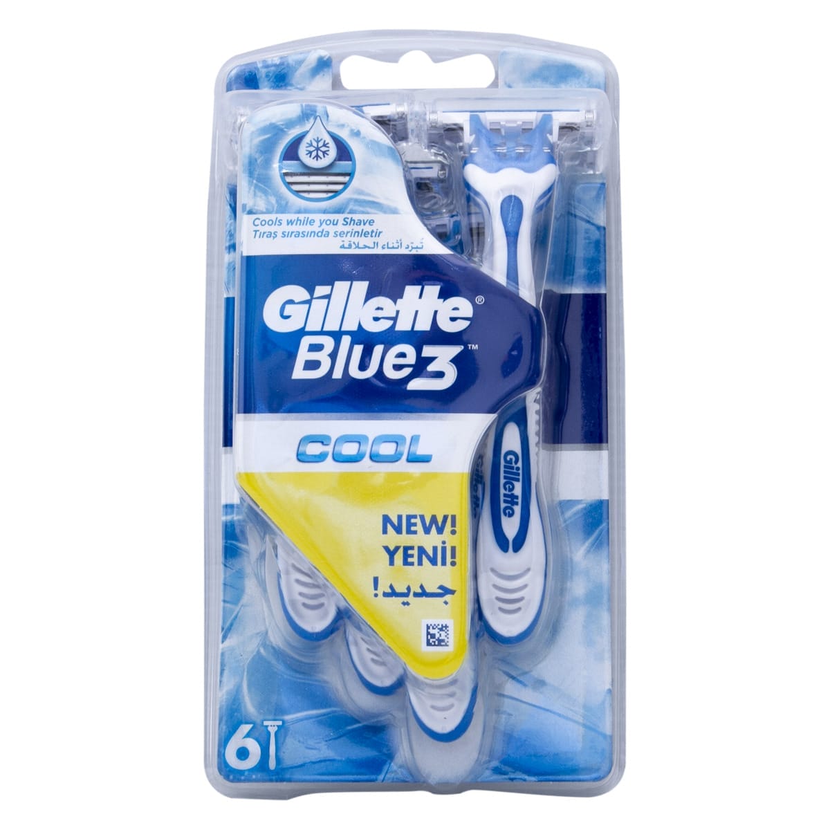 Gillette Blue 3 Cool Disposable Razors 6 pc 