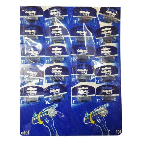 Gillette Blue Ii Disposable Maximum Cartella 20 pc 