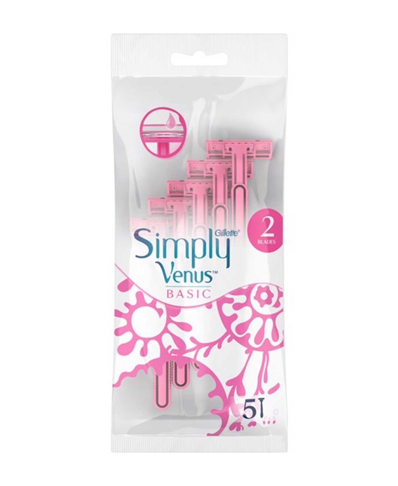 Gillette Venus Simply Basic Disposal Razors 5 pcs