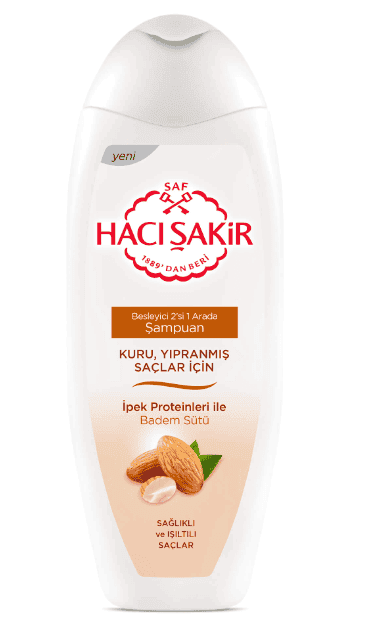 Hacı Şakir Şampuan Badem Kuru & Yıpranmış Saçlar İçin 500 Ml