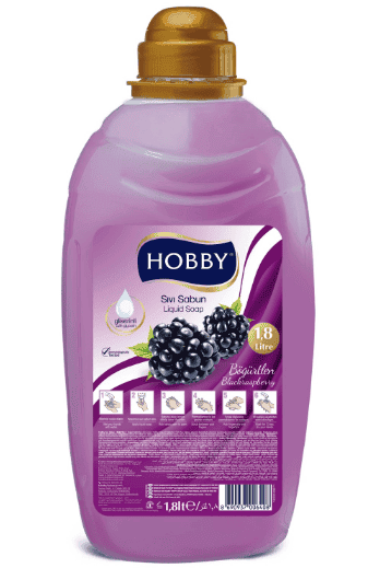 Hobby Gliserinli Sıvı Sabun Böğürtlen 1800 Ml