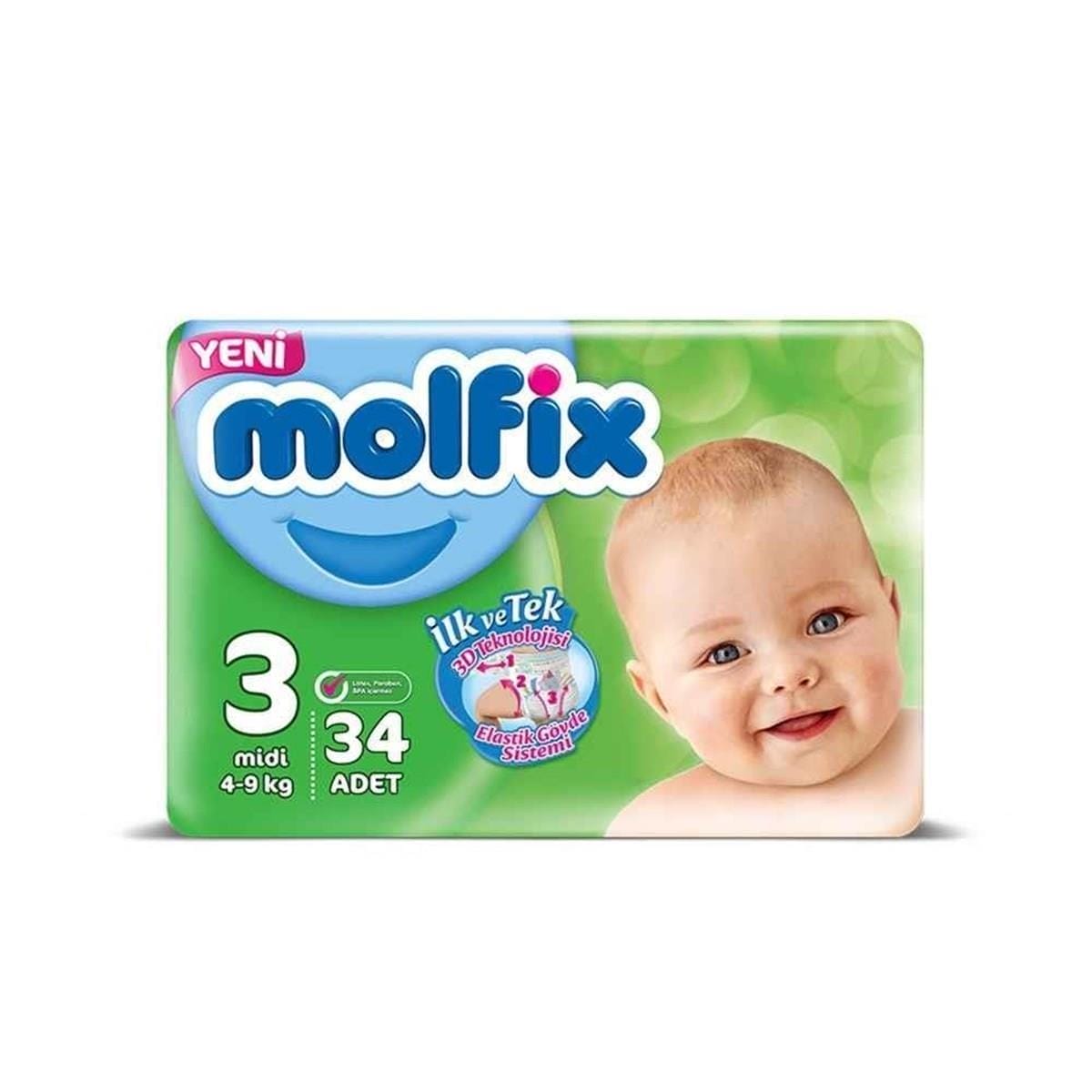 Molfix Ekonomik Paket No 3 34 Adet