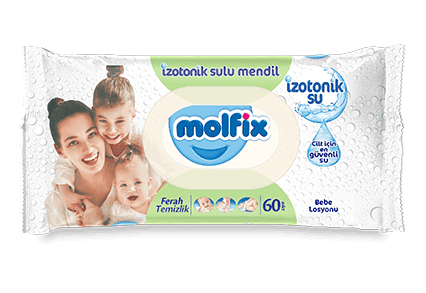 Molfix İzotonik Sulu Islak Mendil Ferah Temizlik 60 Adet