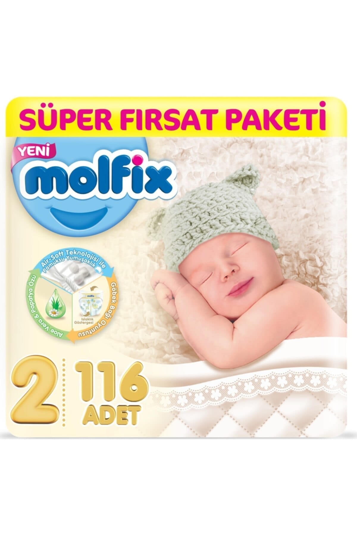 Molfix Fırsat Paketi No 2 116 Adet