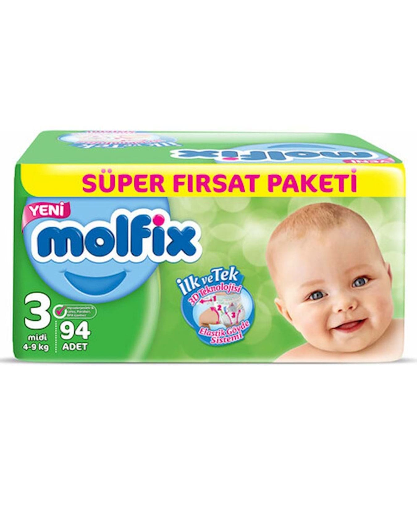 Molfix Fırsat Paketi No 3 94 Adet