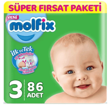 Molfix Süper Fırsat Paketi No 3 86 Adet