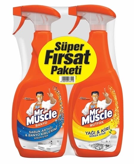 Mr. Muscle Banyo+ Mutfak Spreyi 2X750 Ml