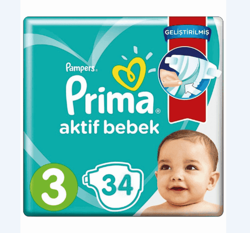 Pampers Prima Midi 34 Adet 