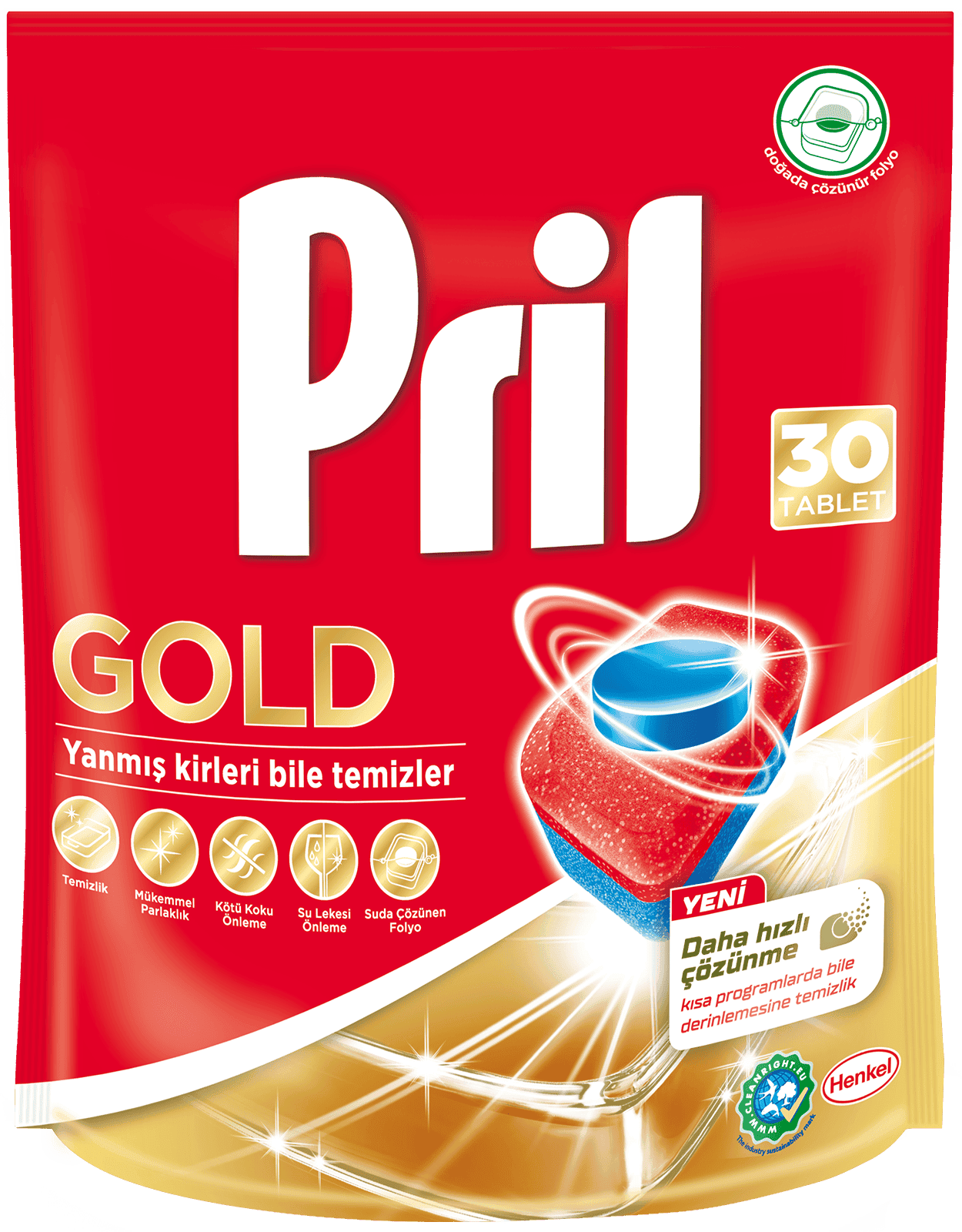 Pril Tablet Gold Avantajlı Paketi 30 Adet