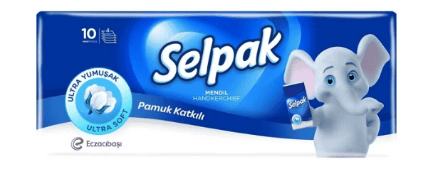 Selpak Mendil Pamuk Katkılı 5X10 Adet