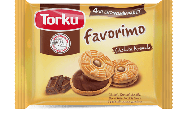 Torku Favorimo Çikolata Kremalı Bisküvi 4X61 Gr