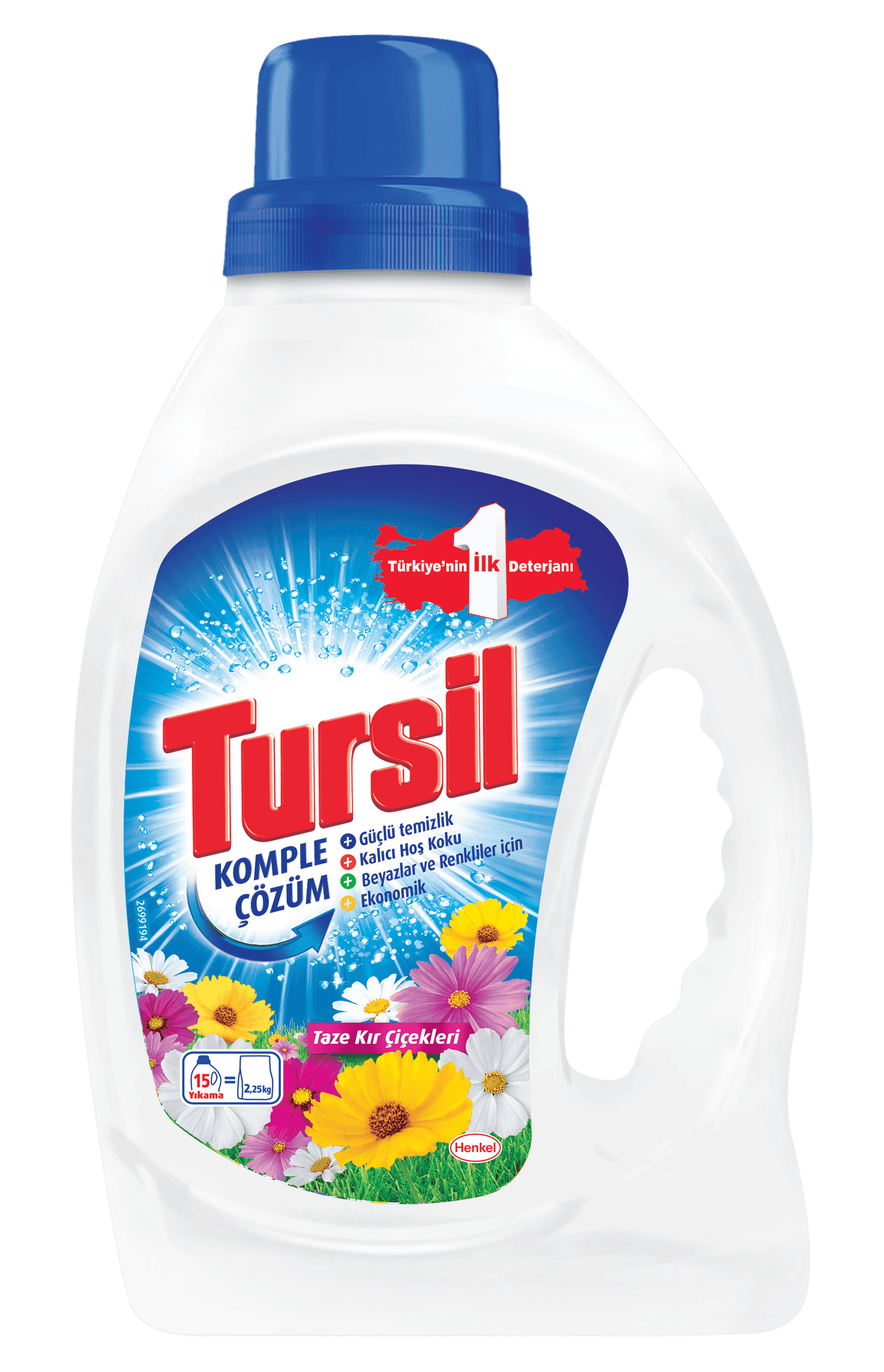 Tursil Jel Taze Kır Çiçekleri 15 Wl 1050 Ml