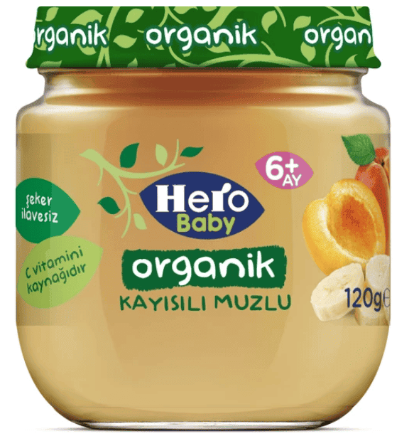 Ülker Hero Baby Organik Kayısılı Bebek Maması 120 Gr