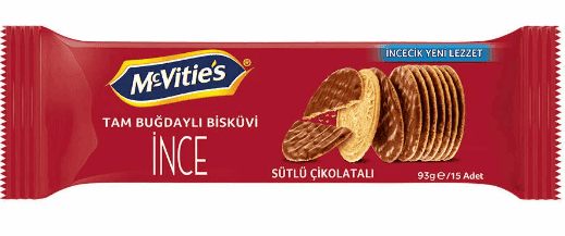 Ülker Mcvıtıes Dıgestıve Thıns Sütlü Çikolatalı Bisküvi 93 Gr