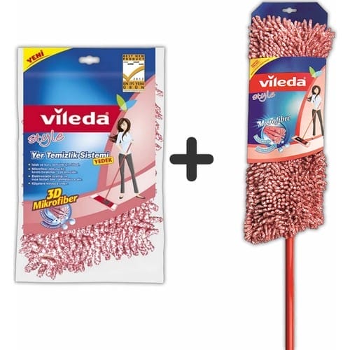 Vileda Style Clean System (Düz Mop) 1 Adet